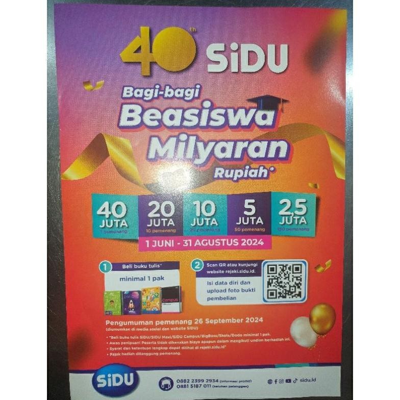 

Ori Buku Tulis Sidu Isi 32 Lembar - 10 Buku / Buku Tulis Sinar Dunia Isi 32 Lembar 1 Pak = 10 Buku