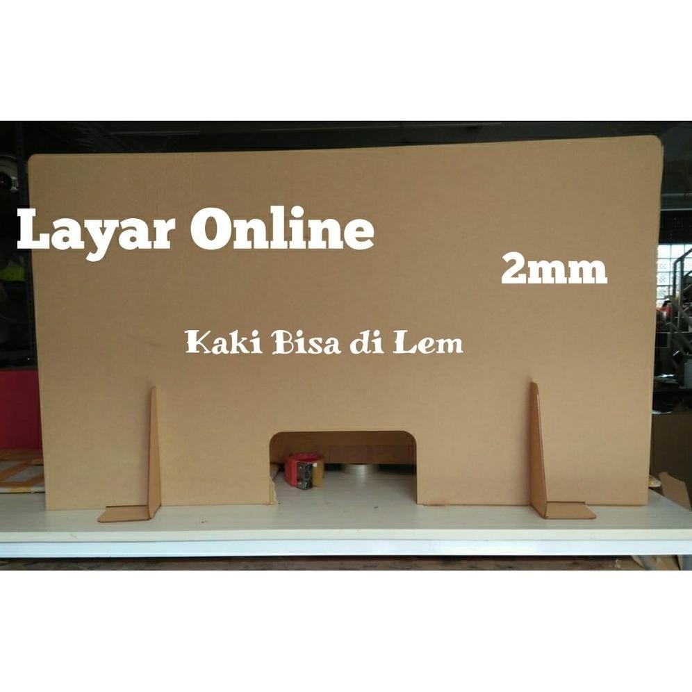 

IK69 Sekat Acrylic 2mm Lebar 120x60cm Meja Teller Kasir Partisi Pembatas Sale