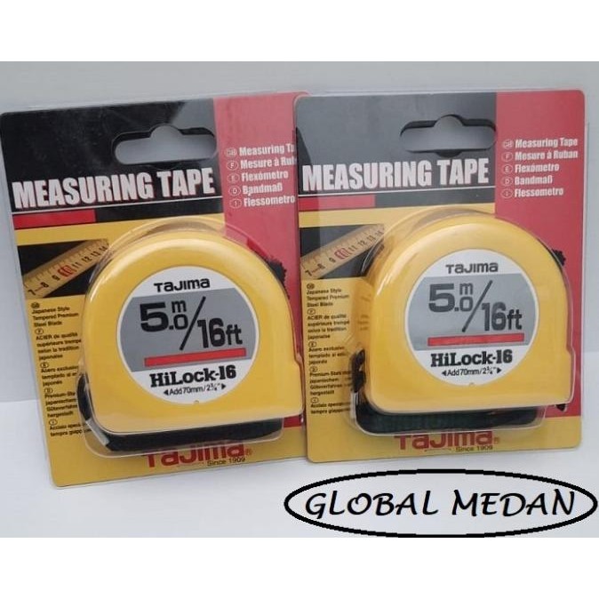 TERMURAH - Meteran Tajima 5 Meter HiLock / Measuring Tape Tajima 5M ORI JAPAN
