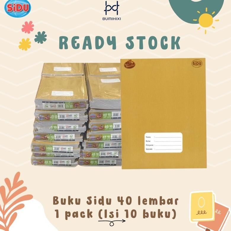 

yui-7 [Ready] Temukan Hadiah LUCU | Siap Kirim Buku Tulis Sekolah Merk SIDU Sampul atau Cover Cokelat isi 40 lembar I 1 Pack isi 10 pcs Buku Tulis Coklat Catatan Sekolah Termurah, Tersedia Harga Grosir Murah Buku Murah Termurah