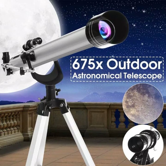 Teleskop Teropong Bintang F90060 Telescope 675 Kali