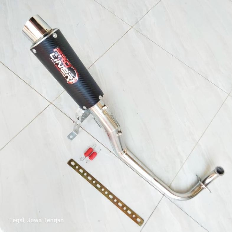 Original Knalpot Racing Proliner Karbon Beat, Scoopy, Genio, Spacy, Vario, Mio Sporty, Mio J, Mio M3