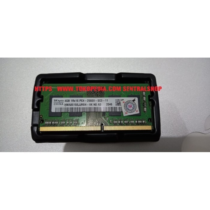 SODIMM SK Hynix DDR4 4GB 1Rx16 PC4-2400T-SC0-11