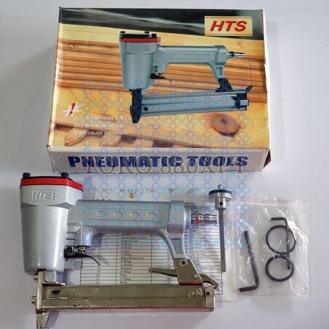 {{{{}}] HTS Air Stapler Gun Staples Angin U Mesin Pneumatic Nailer 422J 422