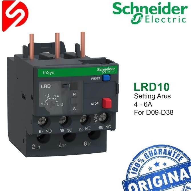 Thermal Overload Relay Lrd10 4-6A Termal Kontaktor Schneider