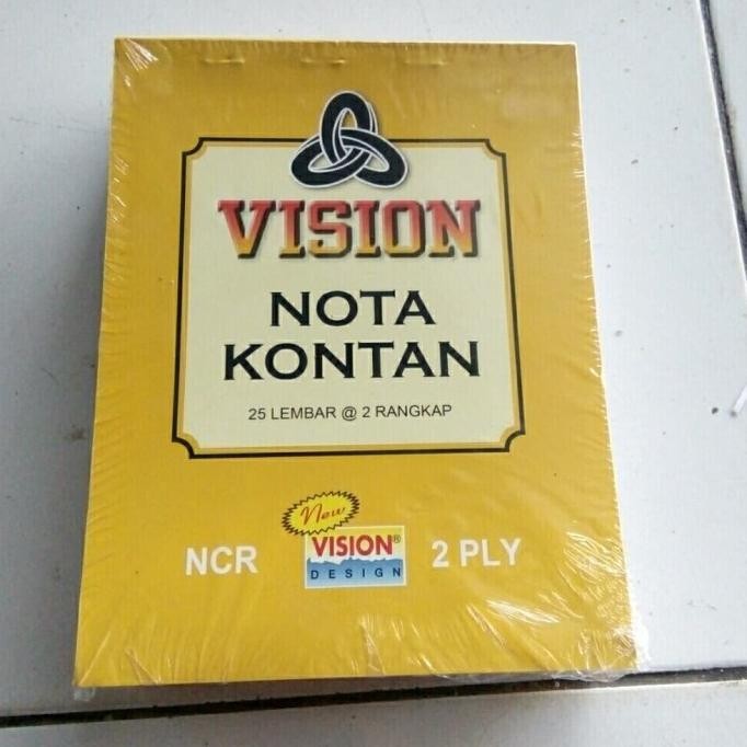 

Buruan serbu] BUKU NOTA KONTAN BESAR VISION 2 RANGKAP (2 PLY)