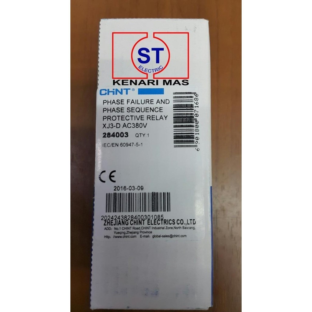 Phase Failure / Phase Relay Xj3-D Chnt