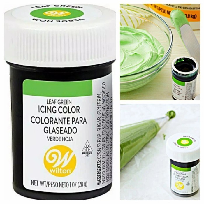 

Terlaris Pewarna makanan wilton 28,3 g leaf green food color icing pewarna kue SALE