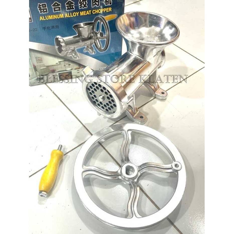 cusss order] GILINGAN DAGING MANUAL 22 ALUMINIUM / GILINGAN KACANG / PELET / MAGOT