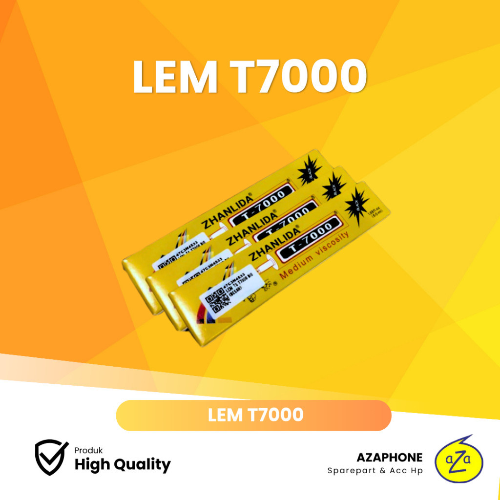 LEM TC Perekat HP Tauchscreen TS dan LCD ZHANLIDA T7000 Black - White 15 ML. Berkualitas dan Murah.