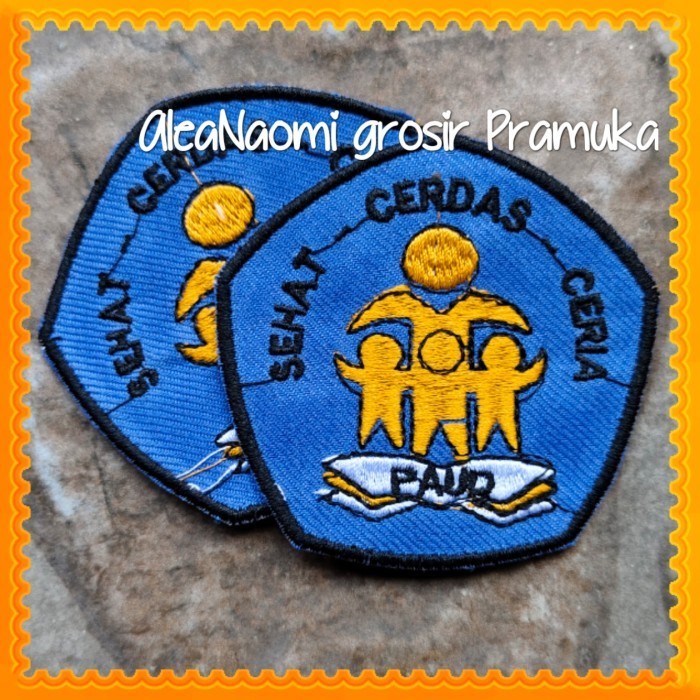 

langsung order saja] logo PAUD bordir bedge logo PAUD bordir logo TK PAUD bordir TK bordir