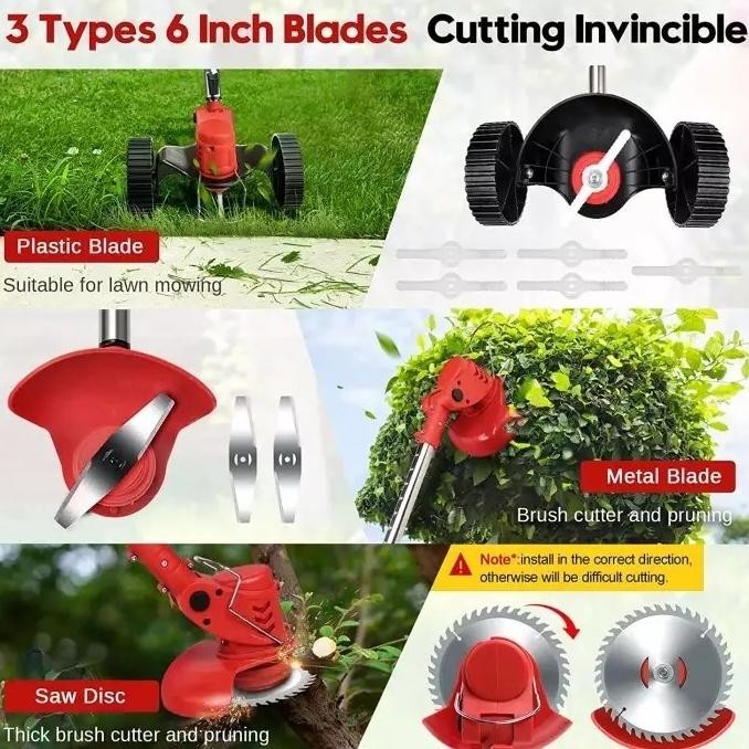 Mesin Potong Rumput 24V/48V Mesin Pemotong Rumput Mesin Rumput Baterai  Ready