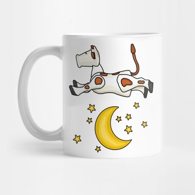 Sapi Kecil Melompati Cangkir Kopi Bulan Little Cow Jumping Over The Moon Coffee Mug