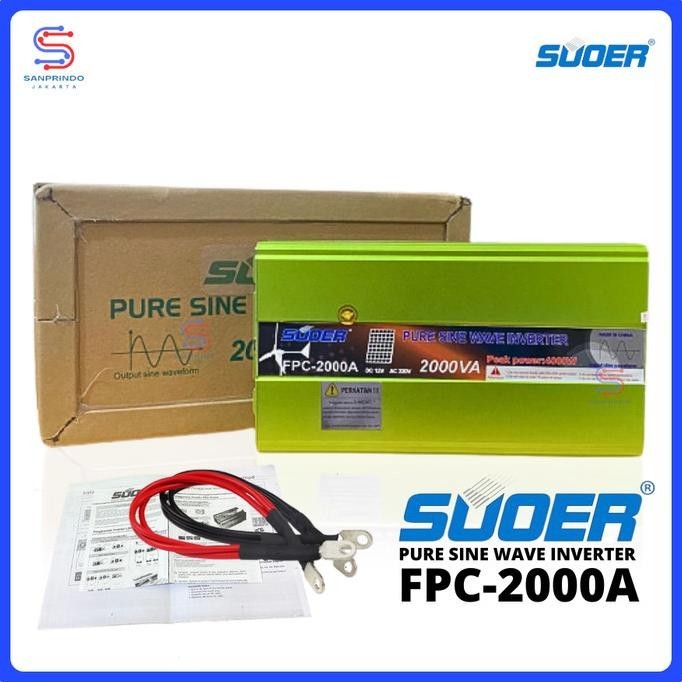 Suoer Pure Sine Wave Inverter 2000 Watt / Psw Inverter 2000W Fpc-2000A