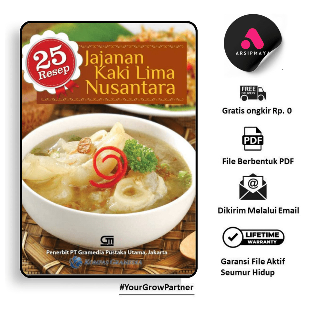 

355. 25 RESEP JAJANAN KAKI LIMA NUSANTARA (NURSAADAH) - [-]