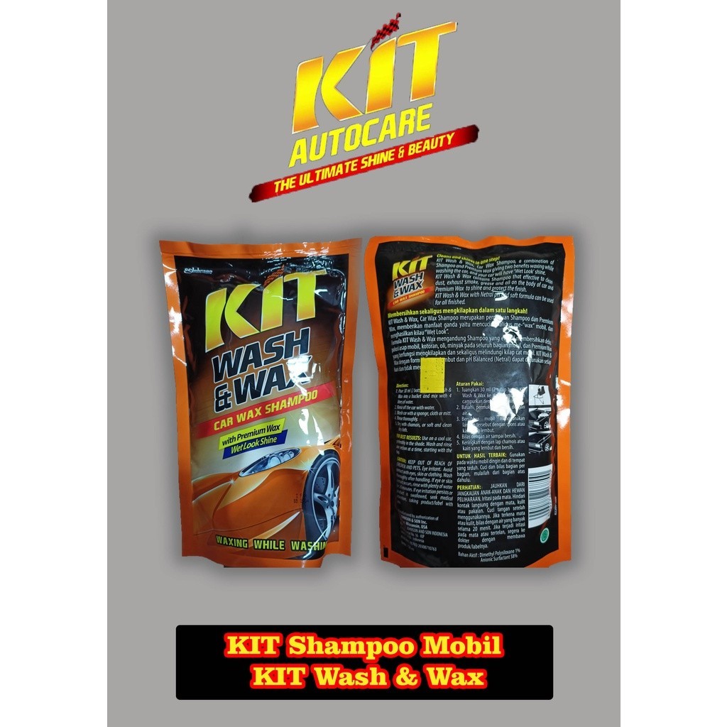 Kit Shampoo Mobil Kit Wash & Wax 66960 Premium