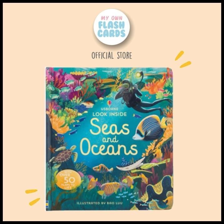 

Usborne Look Inside Seas And Oceans Lift The Flap Board Education Book