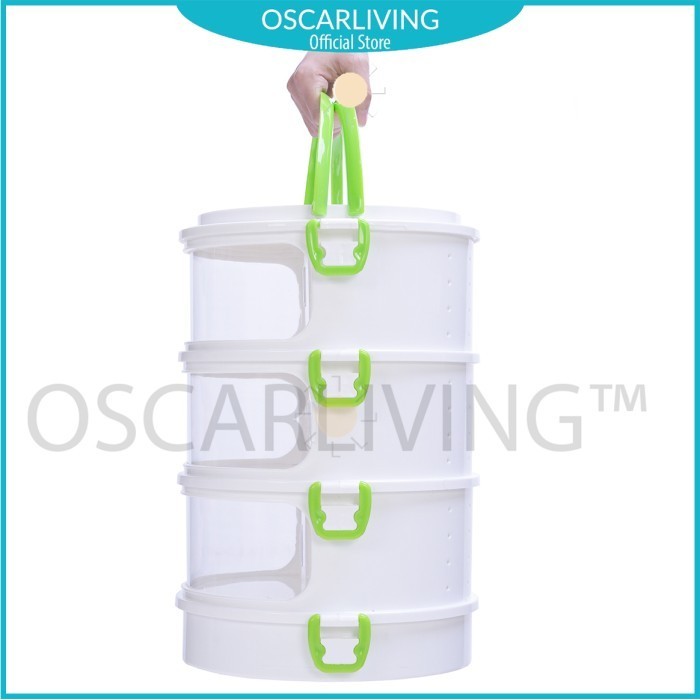 Tabitha Tudung Saji 4 Susun / Tempat Makanan / Serbaguna Random