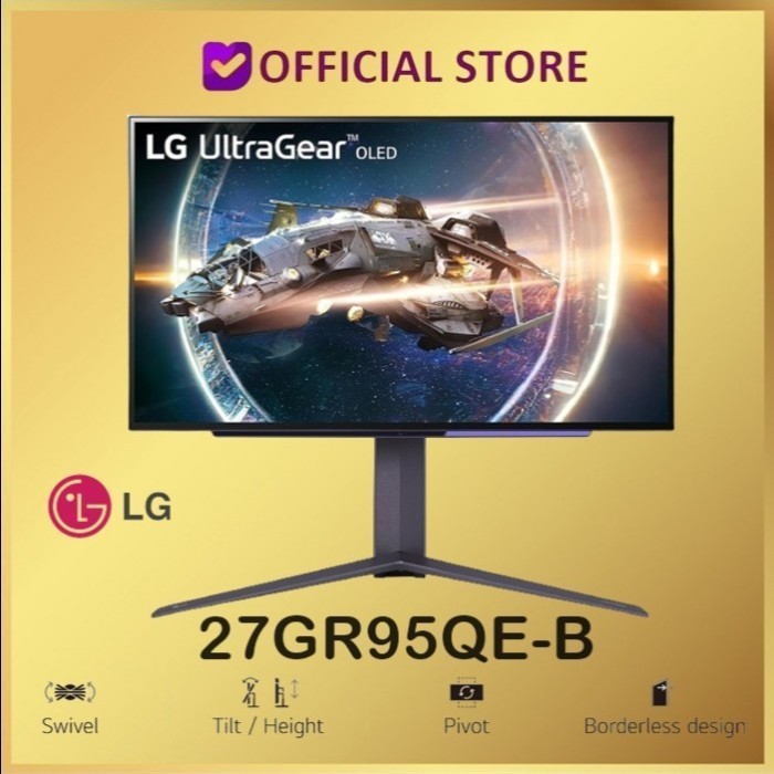 Monitor LG 27" 27GR95QE-B QHD HDMI UltraGear Gaming LG 27GR95QE