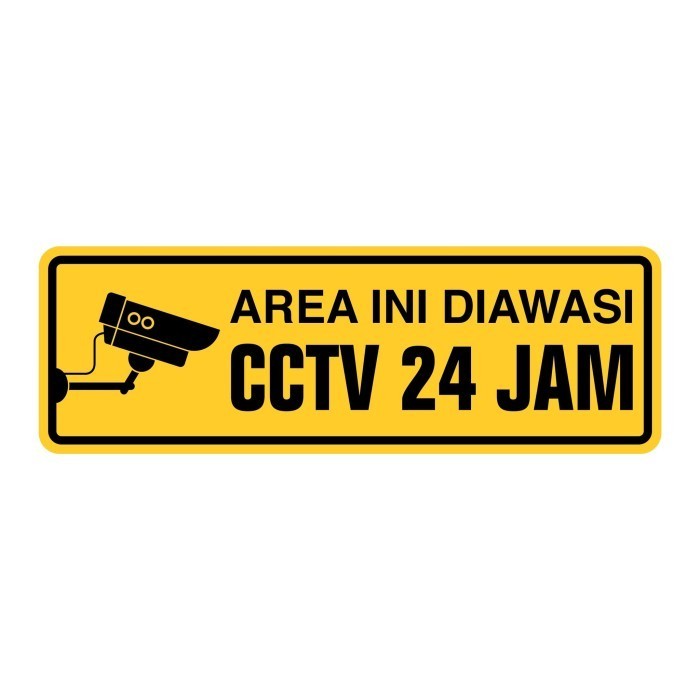 

Sale Rambu Plang Diawasi Kamera Cctv 30Cm X 10Cm Akrilik