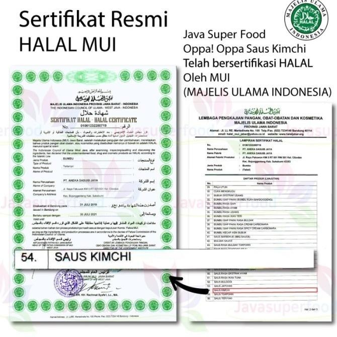 

Saus Instan Saus Kimchi Korea 500g / Sauce Kimchi Korea Saus Oppa!Oppa TD