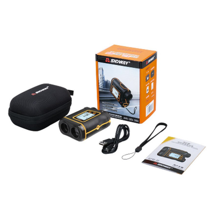 Sndway Meteran Laser Telescope Monocular 1500 Meter Outdoor Sw-1500B