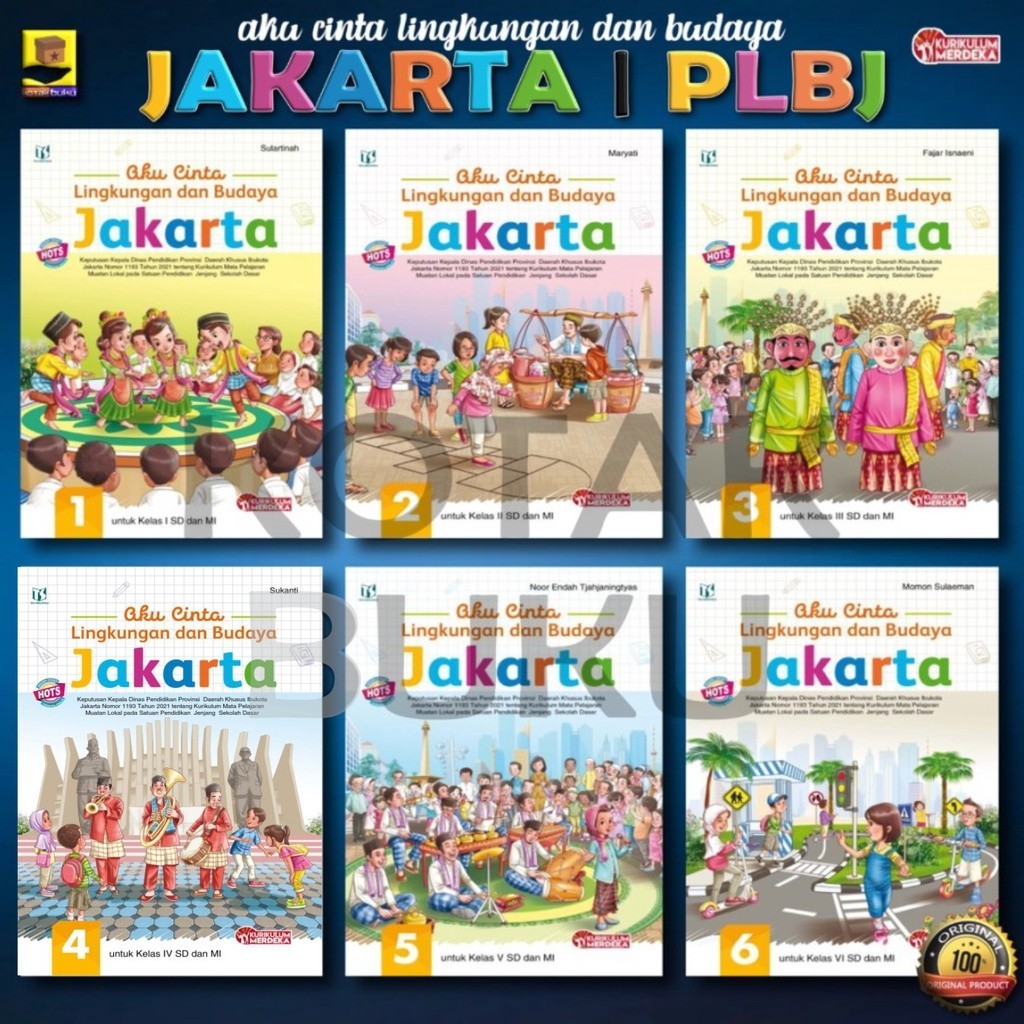 Buku PLBJ Kelas 1 2 3 4 5 6 / AKU CINTA LINGKUNGAN DAN BUDAYA  / PLBJ SD / Kurikulum Merdeka