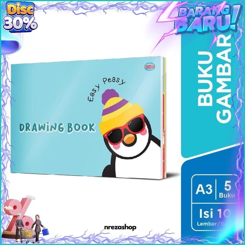 

(Dyi) Sidu Buku Gambar Drawing Book A3 5 Buku
