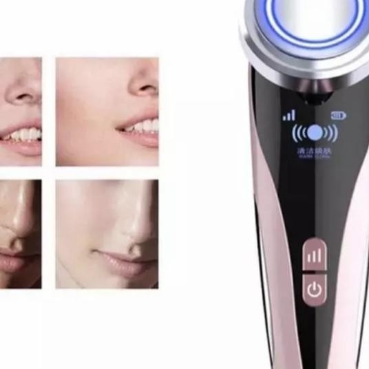 Anti Kerut Setrika Wajah Perawatan Kulit Sonic Led Getaran Pijat Wajah