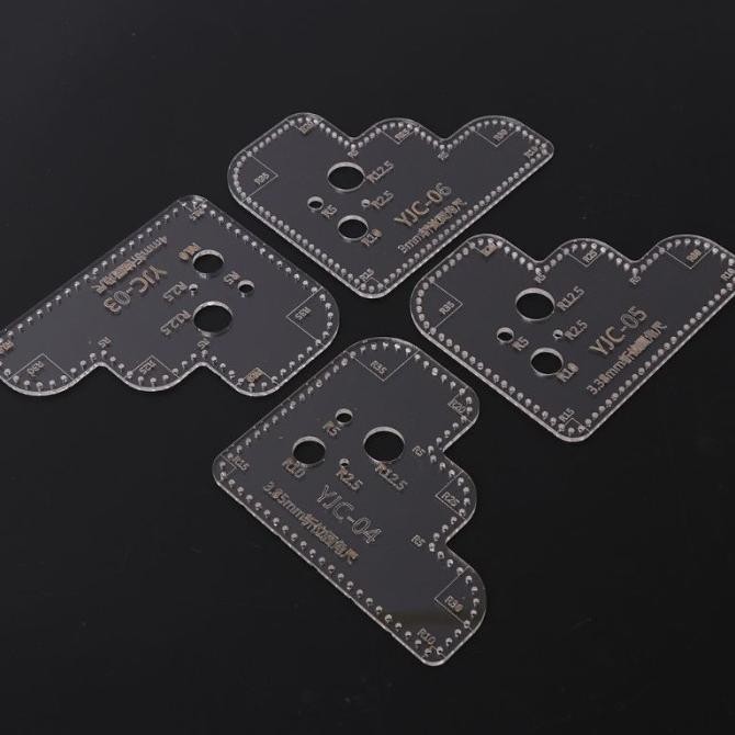 

Termantab] Corner Acrylic Cutting Stencil Template Leather Craft