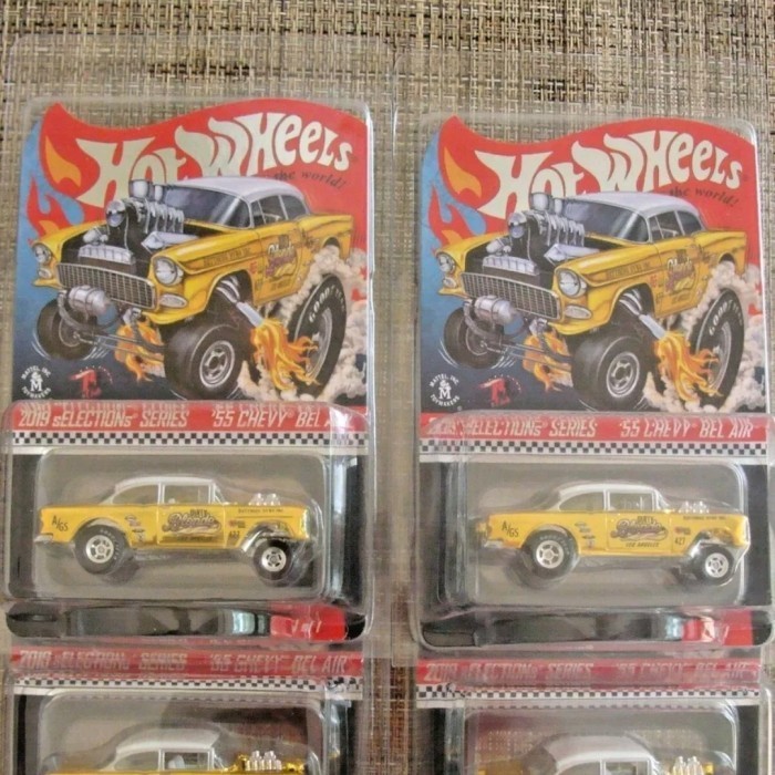 Terry Hot Wheels Rlc 55 Chevy Bel Air Gasser Dirty Blonde Gold Selections