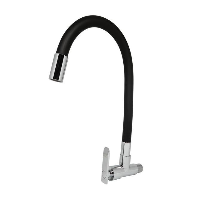 VNT Kran Cuci Piring Flexible Kuningan Leher Angsa Keran Tembok Dapur .