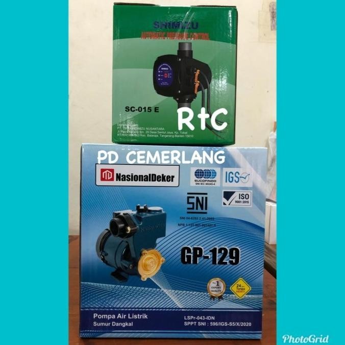 Pompa Pendorong Toren Air Otomatis Booster Shimizu Booster Pump