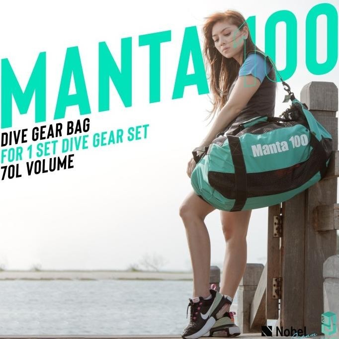 DIVE GEAR BAG-MANTA 100-NobeL Outdoor-Tas Selam-ABU/MERAH/BIRU/ORANGE
