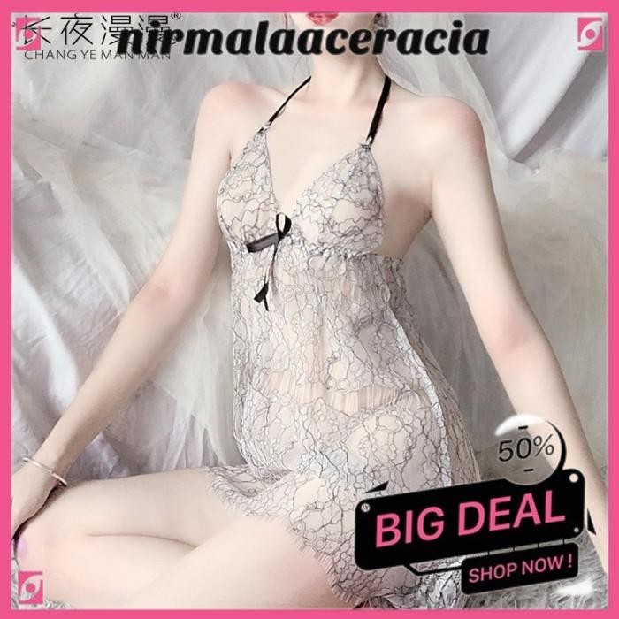 LINGERIE BAJU MALAM SEXY SEXY MODEL BABYDOLL TRANSPARANT SEXY TALI LEHER NIRMALA ACERACIA PALING DIS
