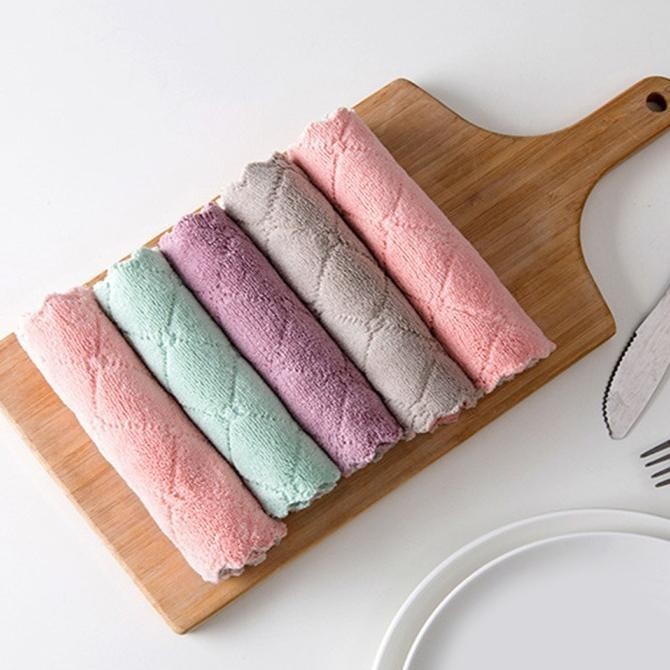 Kain Lap Dapur Microfiber Original Microfiber Serbaguna Untuk Lap Meja