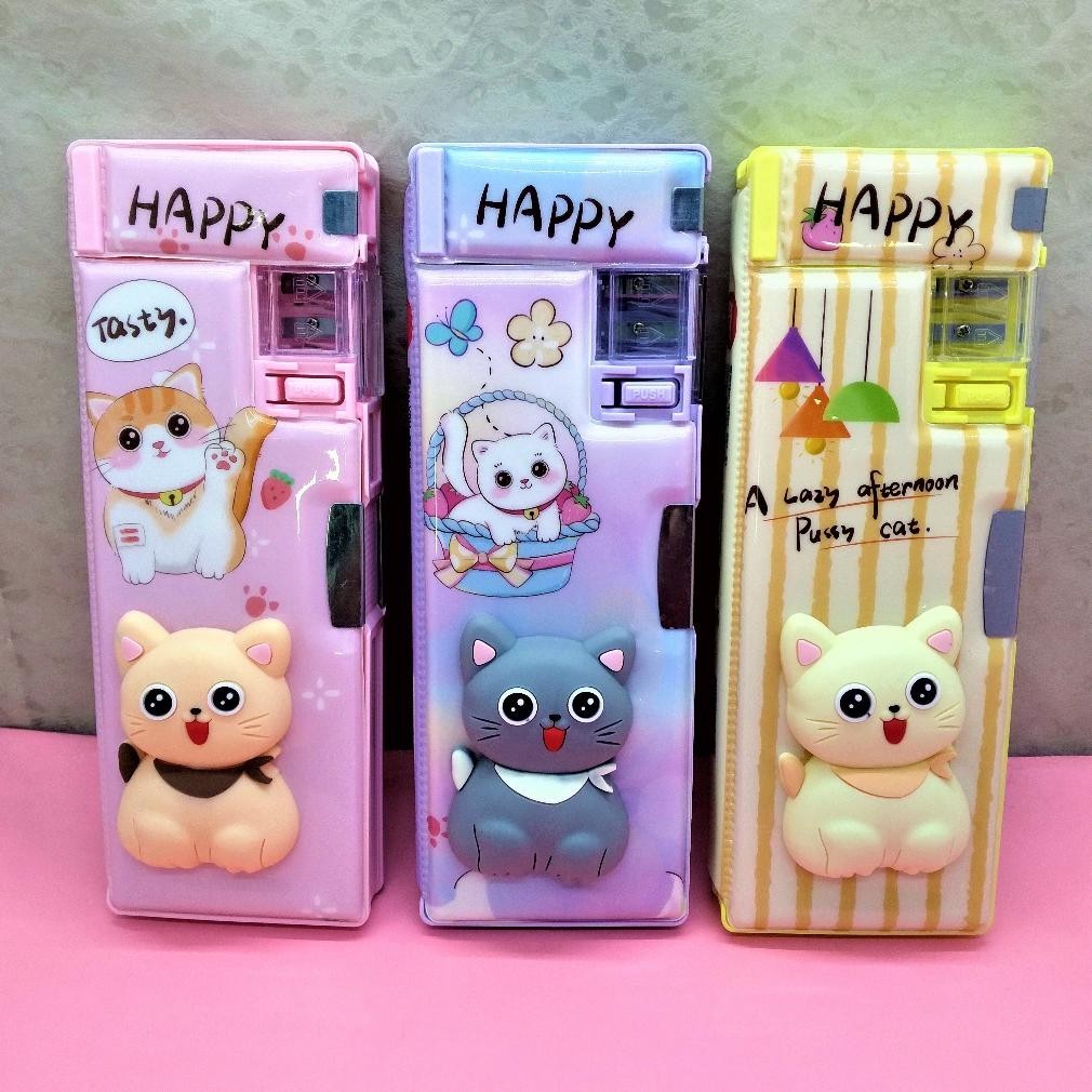 

Kotak Pensil Tutup Magnet 2 Sisi + Rautan 35281-B Timbul / Tempat Pensil / Tepak Pensil / Boks Pensil / Box Pen / Pencil Case TERMURAH