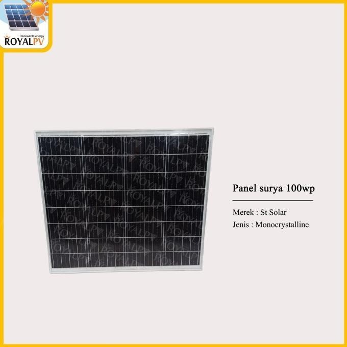 Panel surya 100wp mono, solar panel 100wp solar cell 100wp