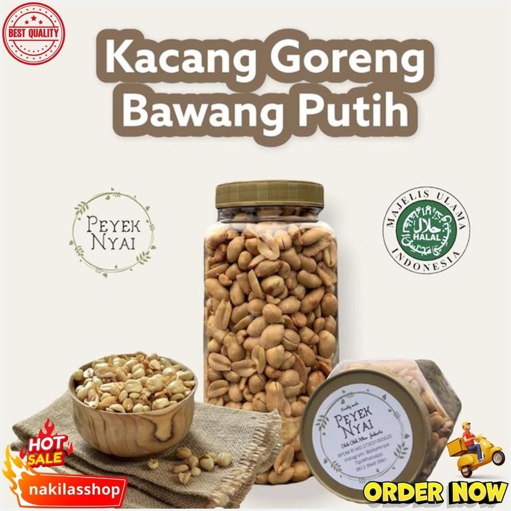 

Peyek Nyai - Kacang Goreng Bawang Putih Terlaris