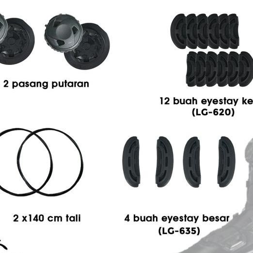 Fitgo Tali Putar Sepatu Pdl Dinas Tni Polri / Tali Sepatu Boa System