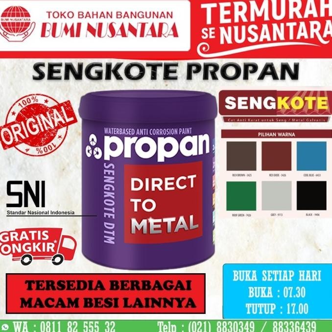 Pertukangan SENGKOTE PROPAN 1L CAT GALVANIS GALVALUM SENG KOTE 1KG