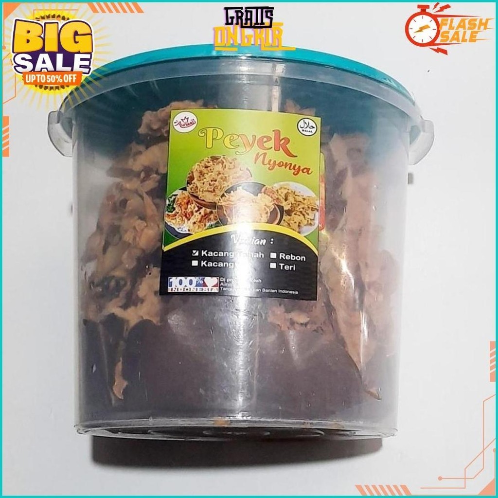 

Peyek Kacang Tanah Toples / Keripik Rempeyek - Duo Bocil Snack Bisa Cod