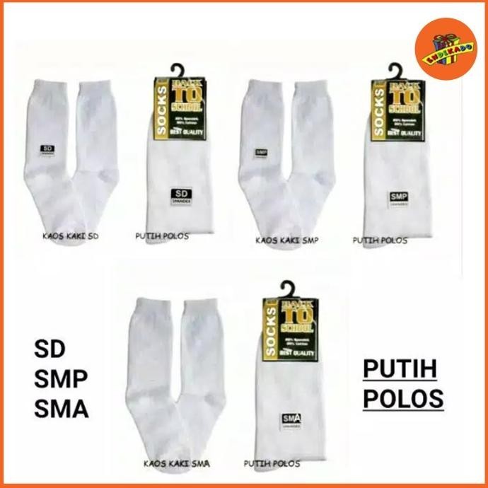 

>>>>>] KAOS KAKI SEKOLAH PUTIH POLOS