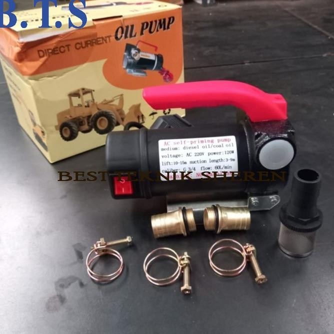 Pompa Minyak Ac 220V Oil Pump Ac 220 Volt Pompa Transfer Bbm Bensin