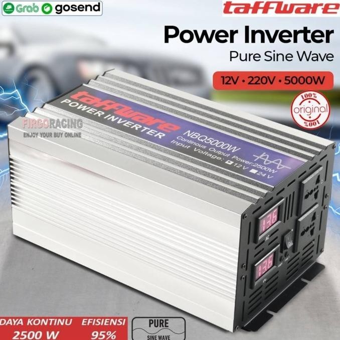 Power Inverter Pure Sine Wave DC 12V to AC 220V 5000 Watt