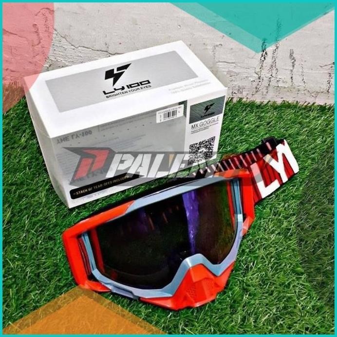 Goggle Kacamata Trail - Google Cross LY100 Merah 8JVLZ4 limited stock