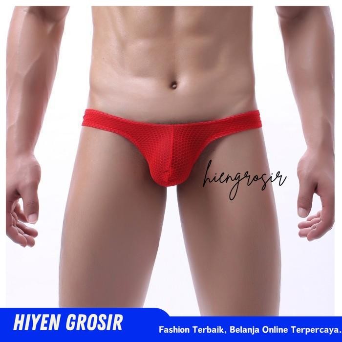 THONG PRIA CELANA DALAM THONG PRIA THONG JALA JARING RED   HIYEN GROSIR FENOMENAL 