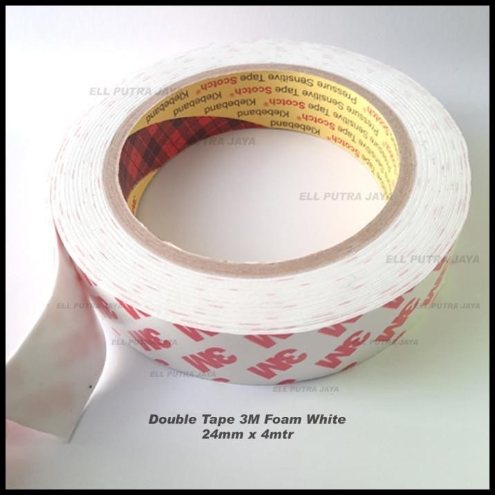 

TERMURAH DOUBLE TAPE 3M 24MM X 4MTR FOAM WHITE