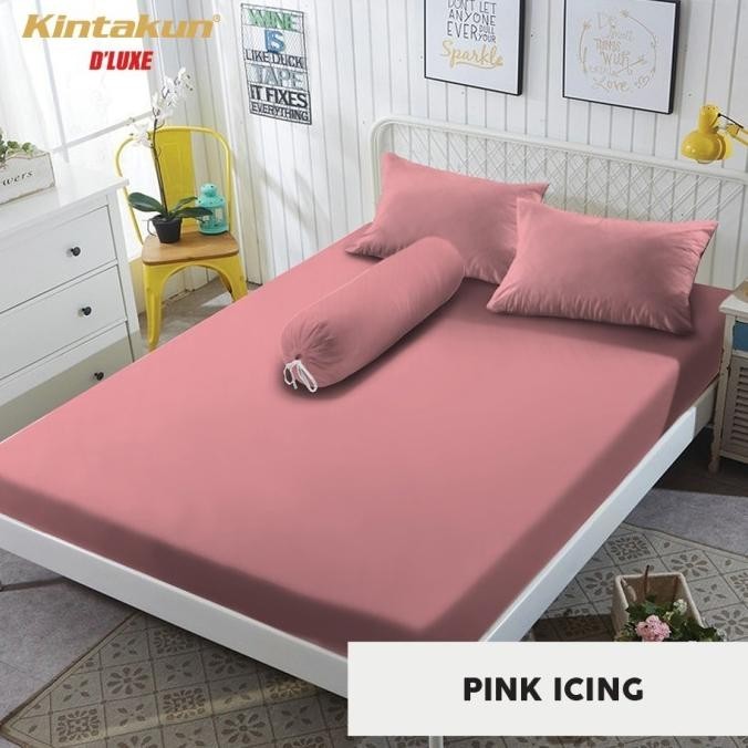 Sprei 160x200 TINGGI 30 cm Kintakun Limited Polos Edition