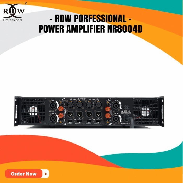 Limited Power Nr8004D/Rdw Profesional/Power Amplifier/4 Channel Termurah